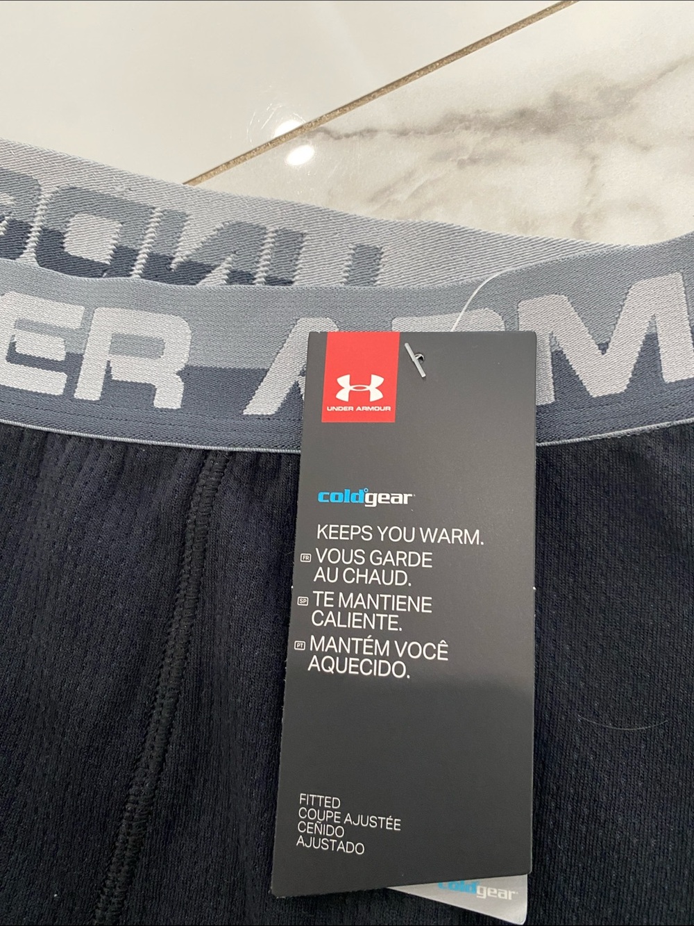 Under Armour Black Men's Athletic Compression Joggers - Picture 3 of 5